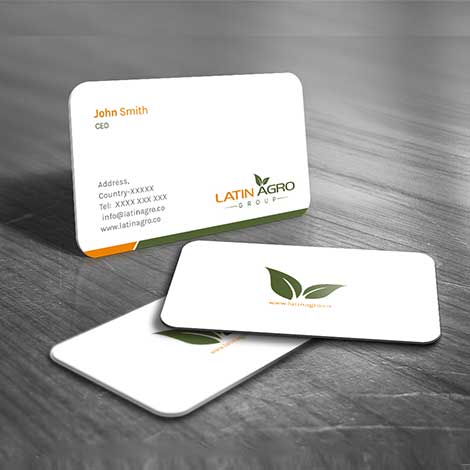 Standard Size Business Card design